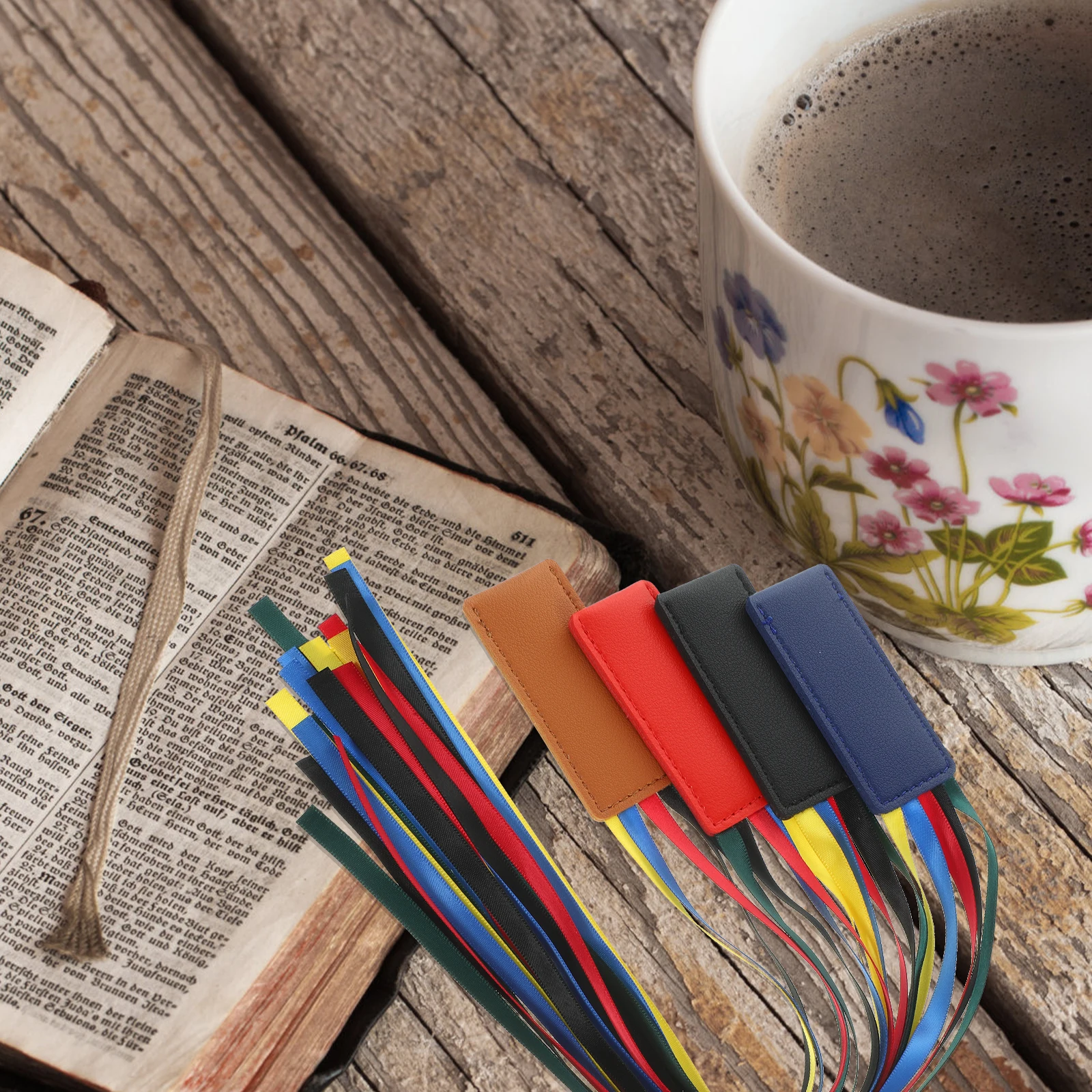 

4 Pcs Ribbon Book Markers Bookmark Annotation Supplies Accessories for Reading Lovers Colorful