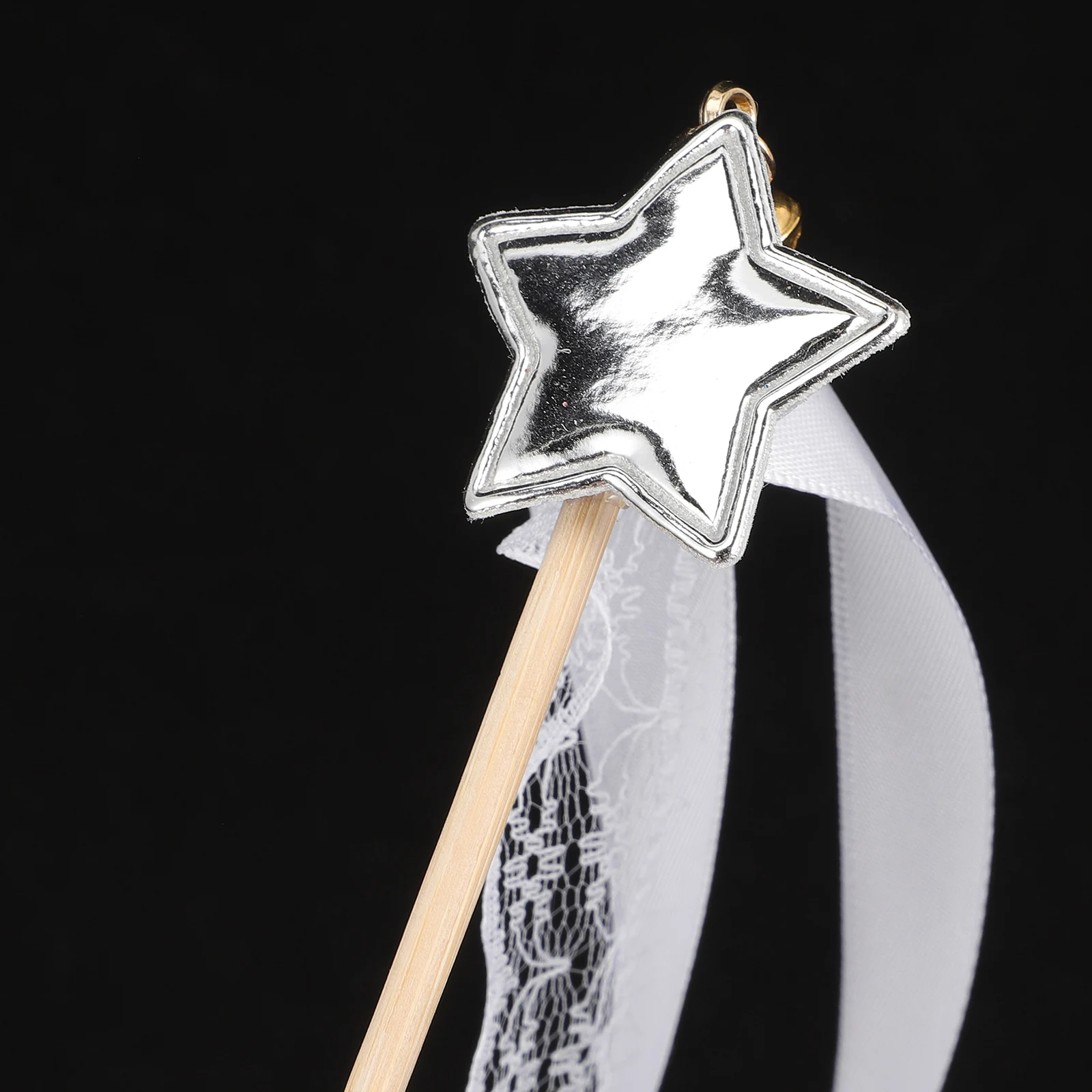 

10Pcs Wooden Fabric Ribbon Streamers Wands Fairy Sticks For Joyful Occasions