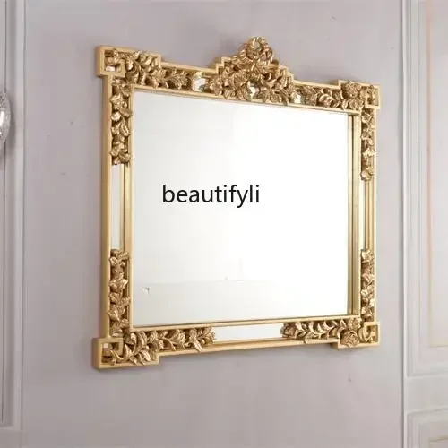 

YH03 134X118 French retro horizontal panel, large bathroom mirror, makeup mirror, fireplace mirror