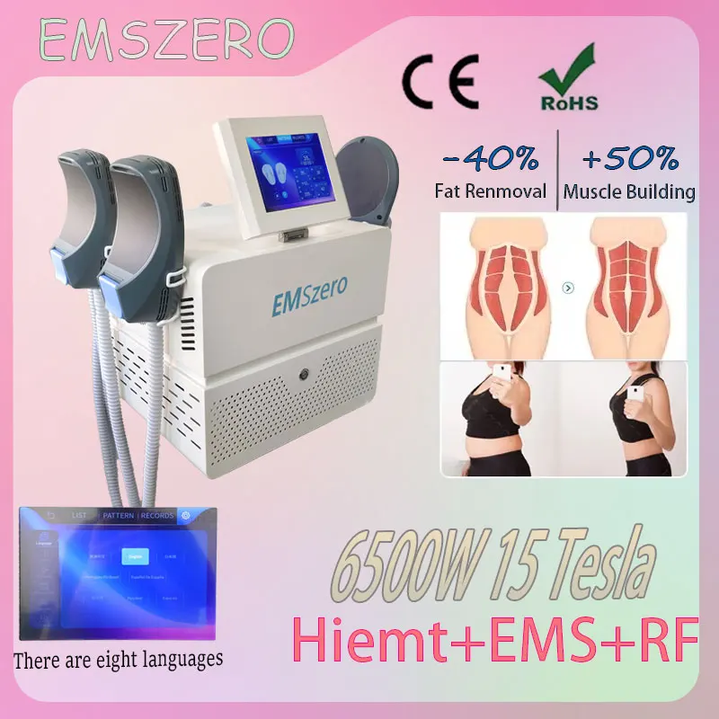 

RF technology enhances gluteal muscles and improves pelvic floor muscles EMSZERO stimulates muscles for fat removal and shaping