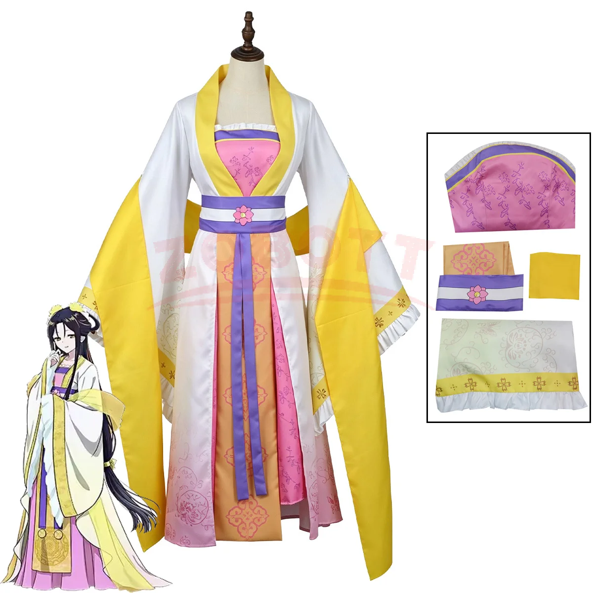 anime-though-i-am-an-inept-villainess-reirin-kou-cosplay-costume-hanfu-dress-ancient-style-women's-outfit-for-halloween-carnival