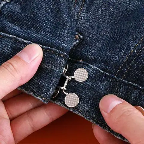 Pant Clothing  Sewing Waist Buckle Extender Nail-free Waist Buckle Waist Closing Adjustable Snap Button