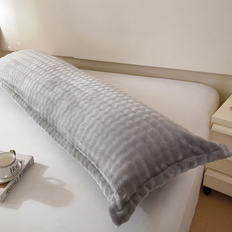 MissDeer-funda de almohada rectangular, agradable a la piel, funda de almohada de terciopelo cálido, 48x1 0/48x1 0/48x150/48x180cm