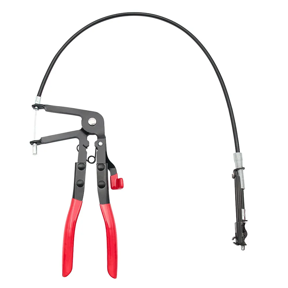 Auto-Schlauchklemmzange Biegbare Schlauchklemmen Kabeltyp Flex-Kabel Lange Klemmen Gerade Schlauchbündel-Entfernungswerkzeuge für Autoreparatur