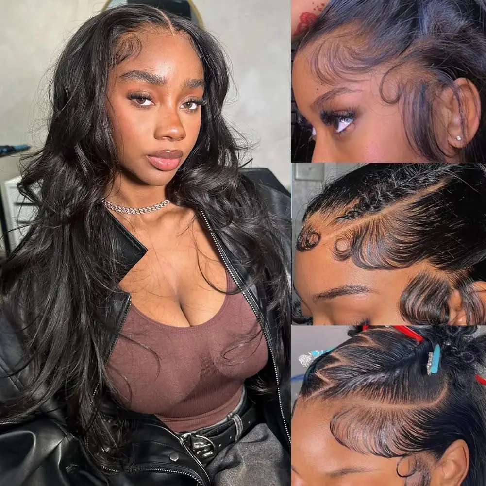 

20 Inch Lace Front Wigs Human Hair 200 Density 13x6 HD Lace Front Wigs Human Hair Pre Plucked Glueless Wigs for Women Body Wave