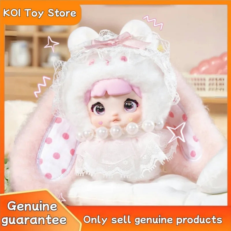 NUEVA muñeca de vinilo auténtica de la serie Nommi V8 del conejito del amor del bebé, caja ciega de moda Kawaii, colgante de juguete de moda, regalo misterioso para Amiga