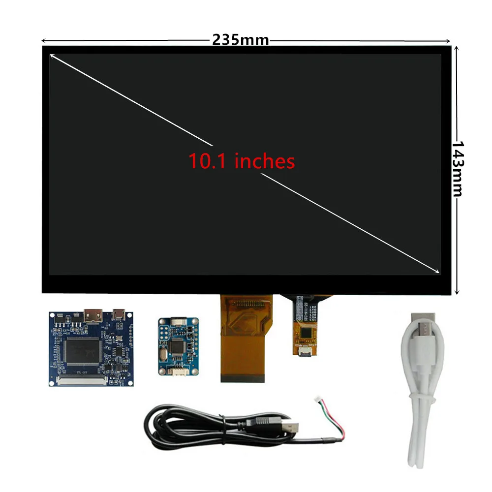 

10,1-дюймовый ЖК-дисплей, резистивный сенсорный экран, HDMI-совместимый Raspberry Pi/Banana Pi ПК, дополнительный монитор с компьютером