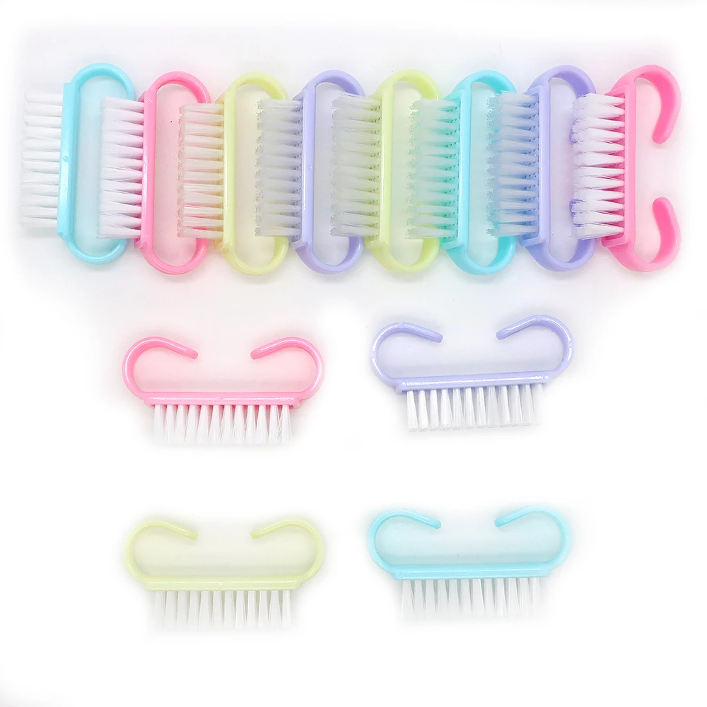 

8 шт., набор мягких пастельных кистей для ногтей, необходимые аксессуары для маникюра, домашний салон, сделай сам, ногти, удаление пыли, пластиковые чистящие кисти для ногтей