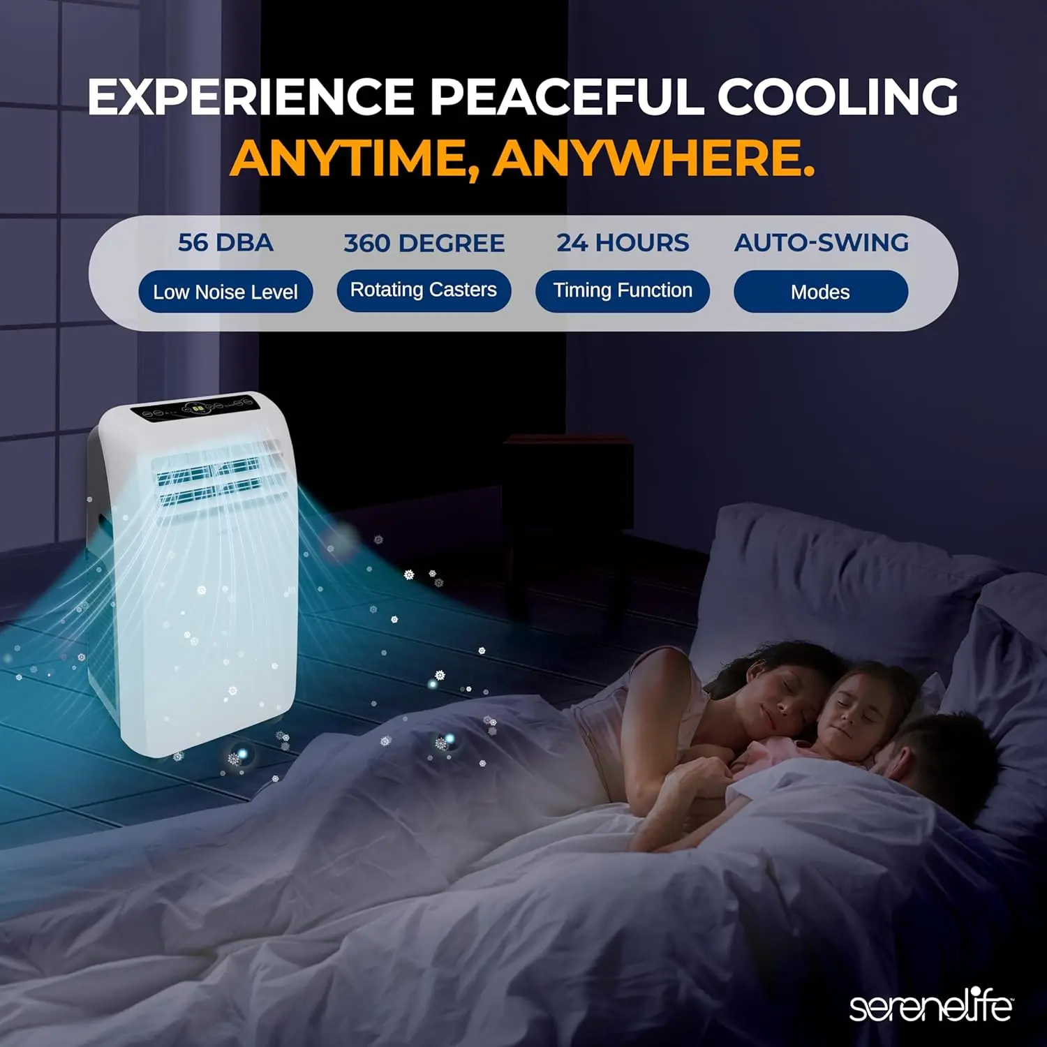 Small Air Conditioner Portable 10,000 BTU with Built-in Dehumidifier + Heat - Portable AC unit for rooms up to 450 sq