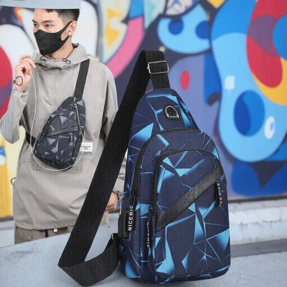 

Oxford Cloth Casual Crossbody Bag Men Women Sports Travel Outdoor Lightweight Shoulder Chest Bag