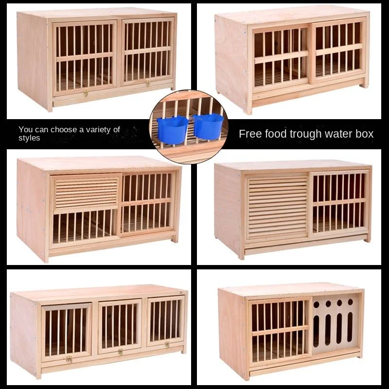 Outdoor Wooden Cat Cage Large Solid Wood Chicken Coop Large Pigeon House Chicken Coop Bird Cage