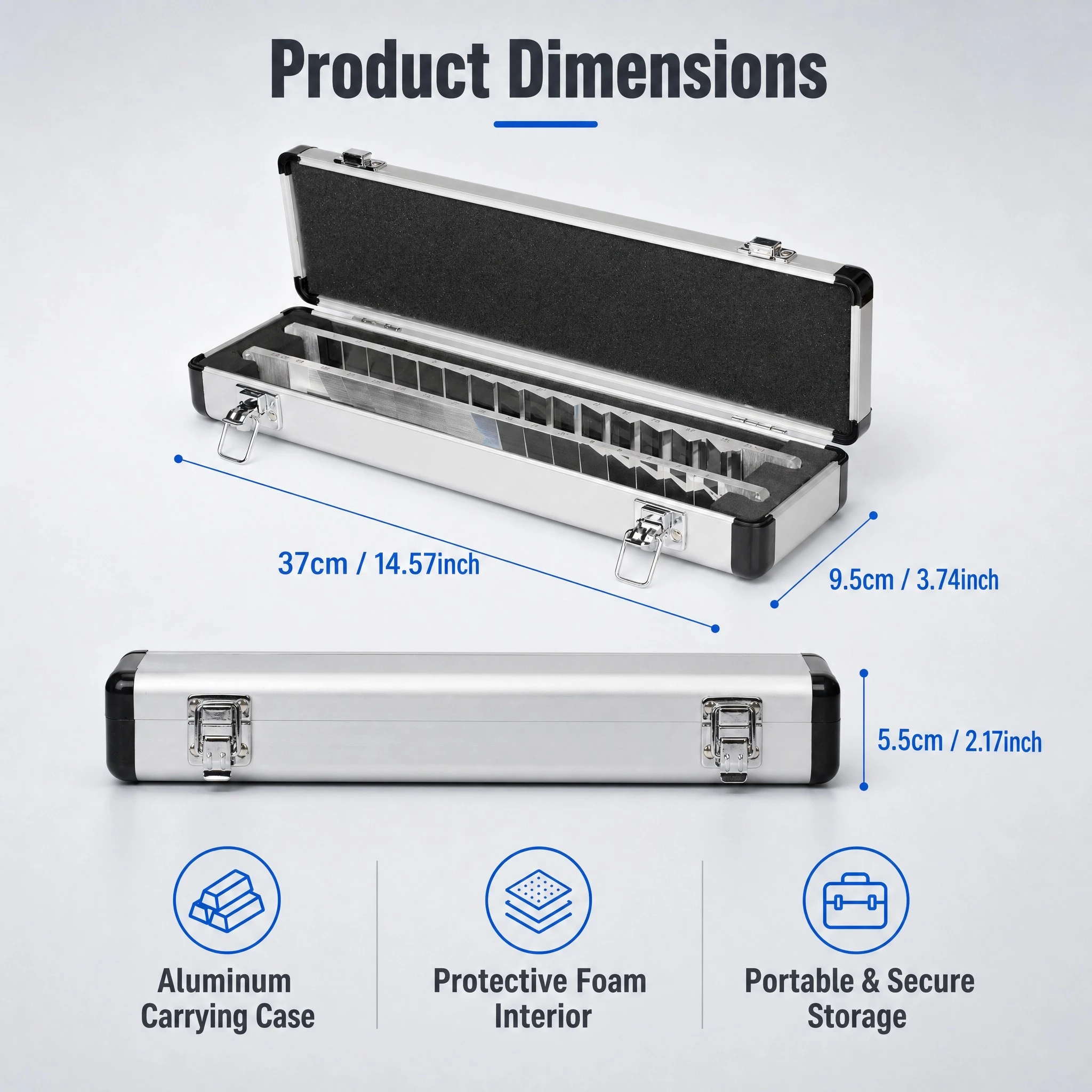 Optical Instrument Top Quality Prism Bar Set VB-15+HB-16 Packed With Aluminium Case For Sale