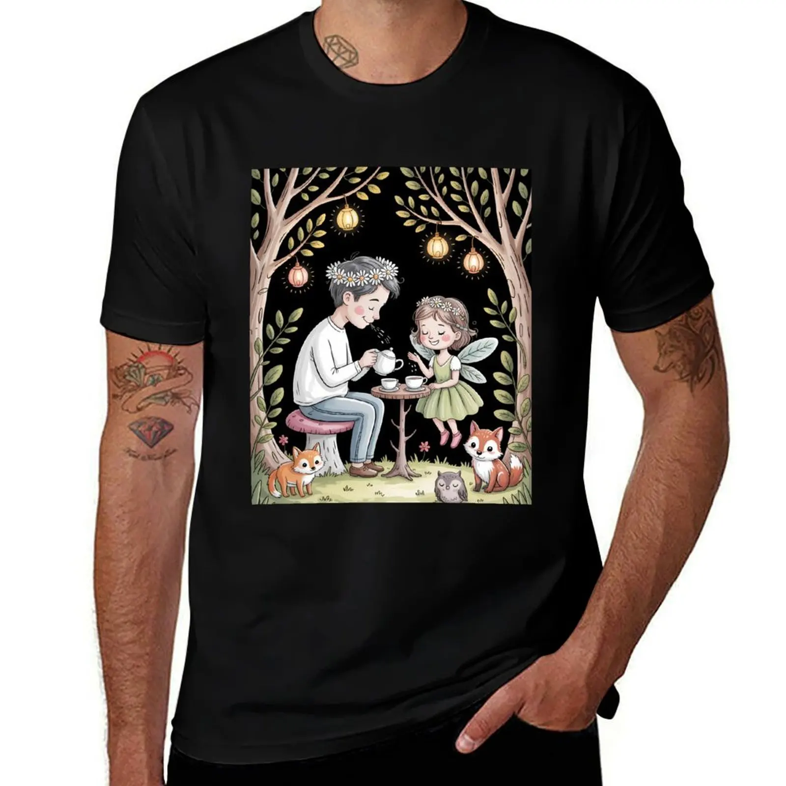 

Dad Fairy Tea Party Magical Moment T-Shirt graphic t shirts Funny t-shirt custom shirt funny t shirts for men