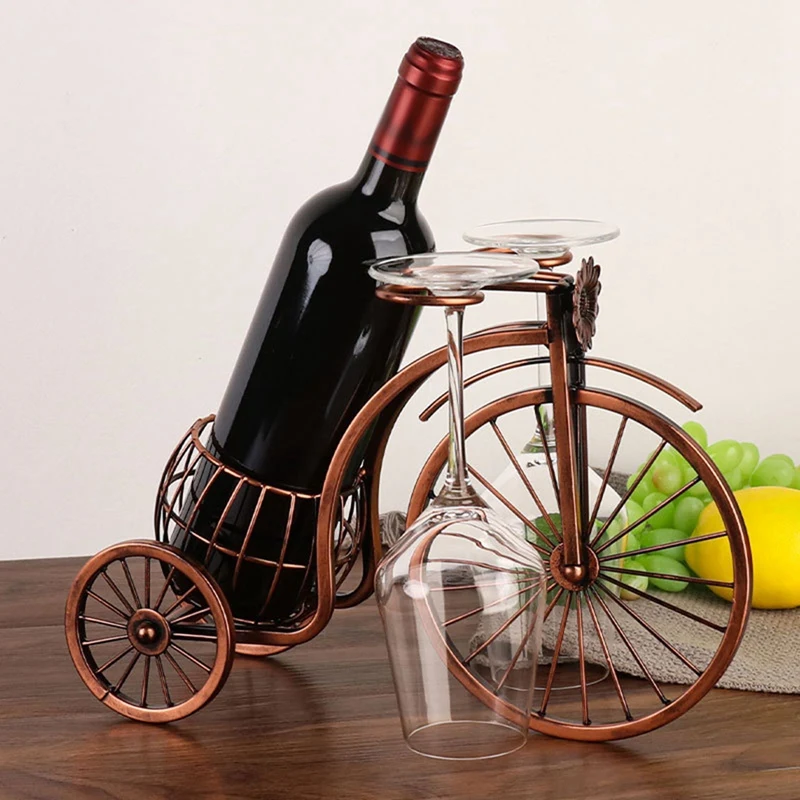 Carriage Wine Rack Decoration Shelf Wine Cabinet Decoration Furnishings Wine Tray Wine Glass Holder Wine Rack