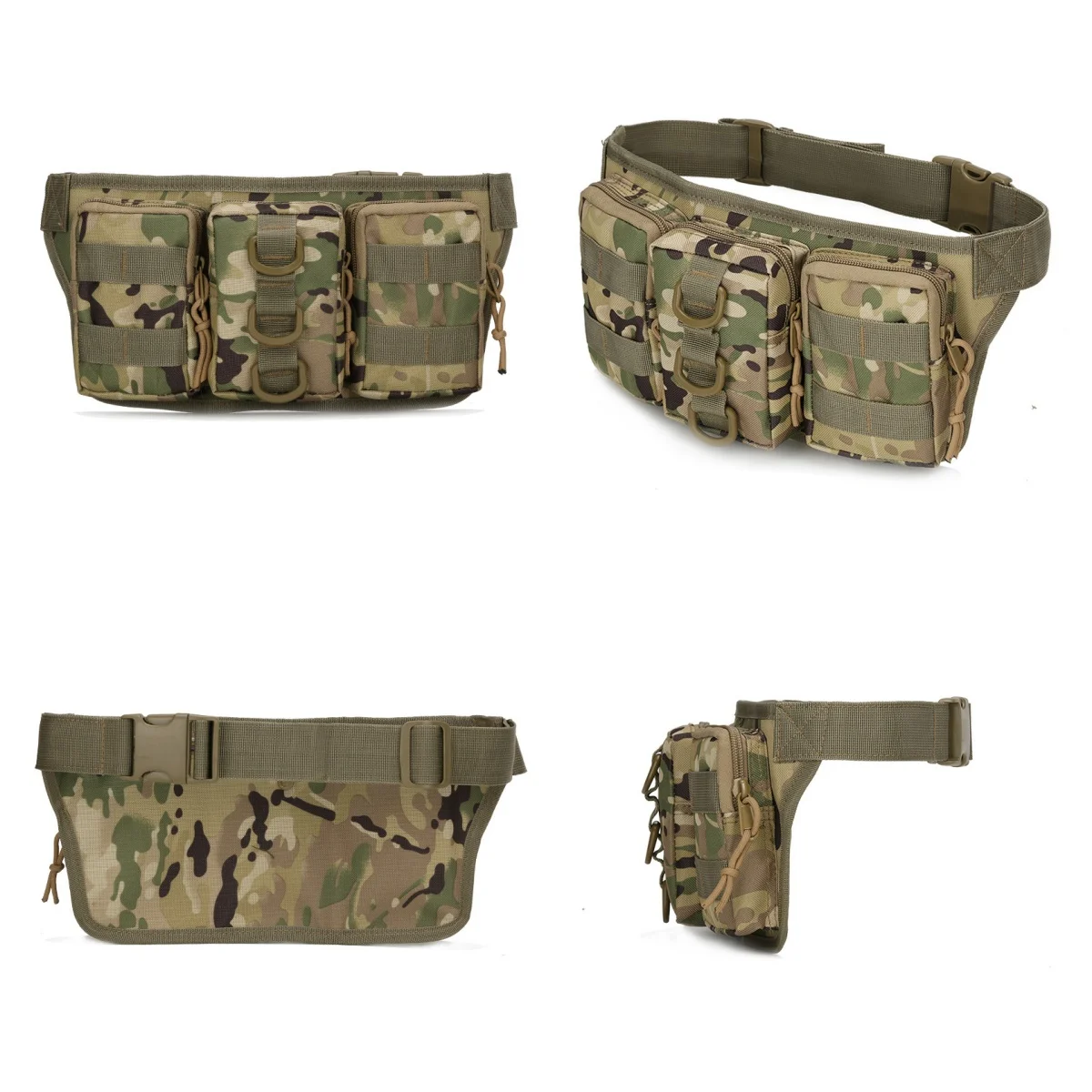 

Мужская и женская водонепроницаемая поясная сумка для кемпинга, велоспорта, рыбалки и охоты, камуфляжная сумка-бананка