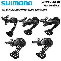 Shimano-Deore M5120 m4120 m3100 m5100 m6100,マウンテンバイク用のオリジナルのリアディレイラー9s 10s 11s 12s