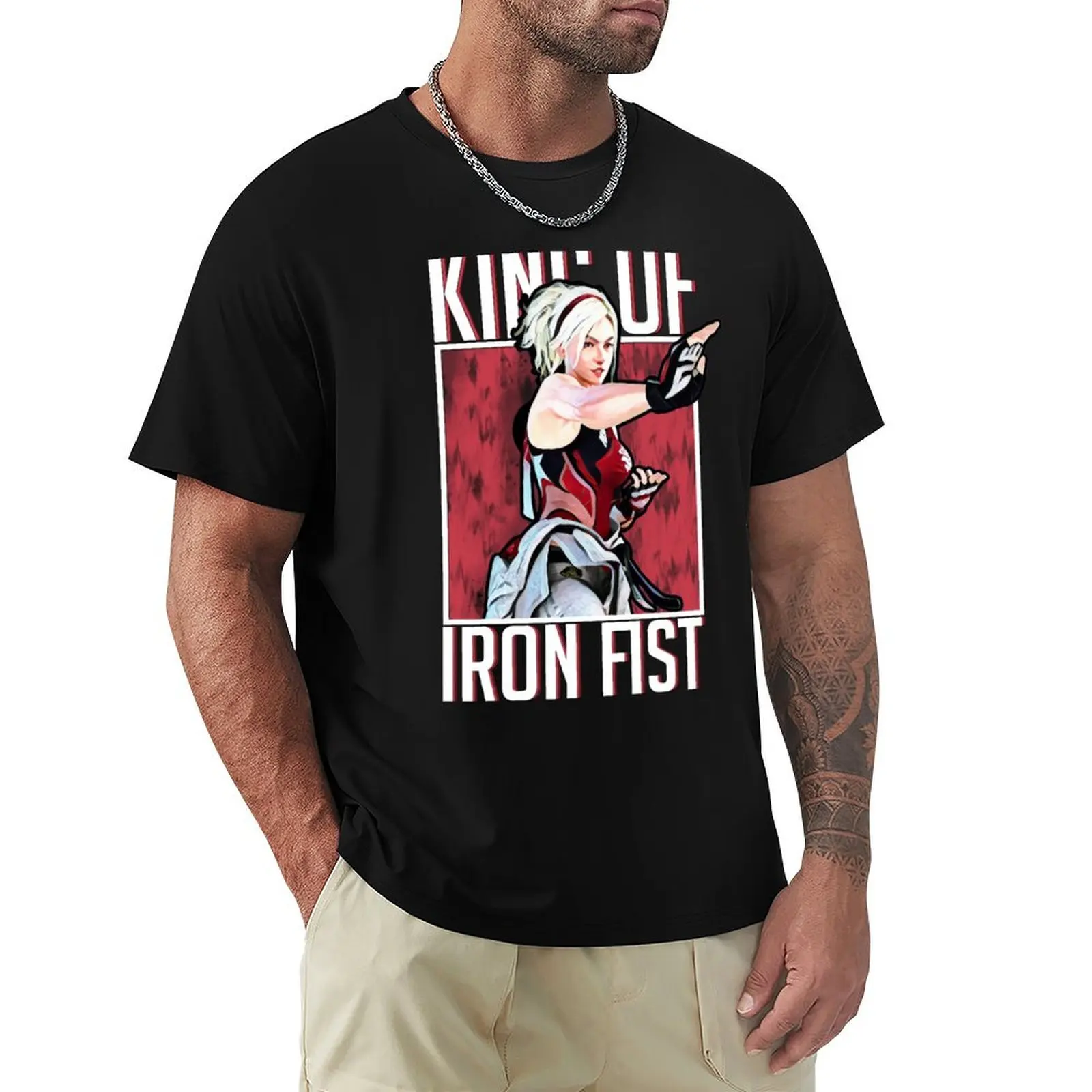 

King of Iron Fist - Lidia Sobieska T-Shirt oversized graphic tee Louboutins Aesthetic clothing Personalized t-shirt men clothes