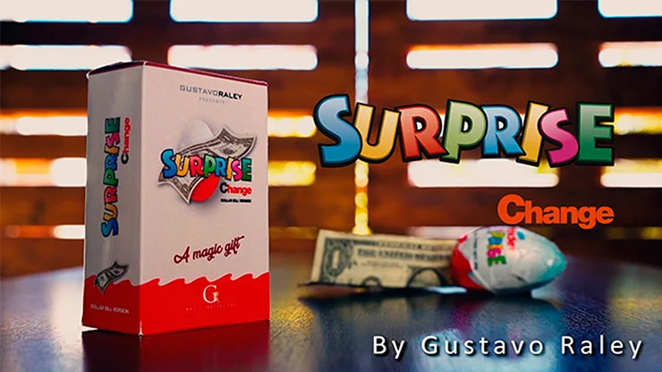 Surprise Change (Gimmicks) by Gustavo R Close up Magic Tricks Illusions Magician Street Magic Props Puzzle Toys Fun