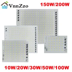 LED 램프 칩, SMD2835 조명 비즈 AC 220V 10W 20W 30W 50W 100W 150W 200W DIY 야외 투광 조명 콜드 화이트 따뜻한 화이트