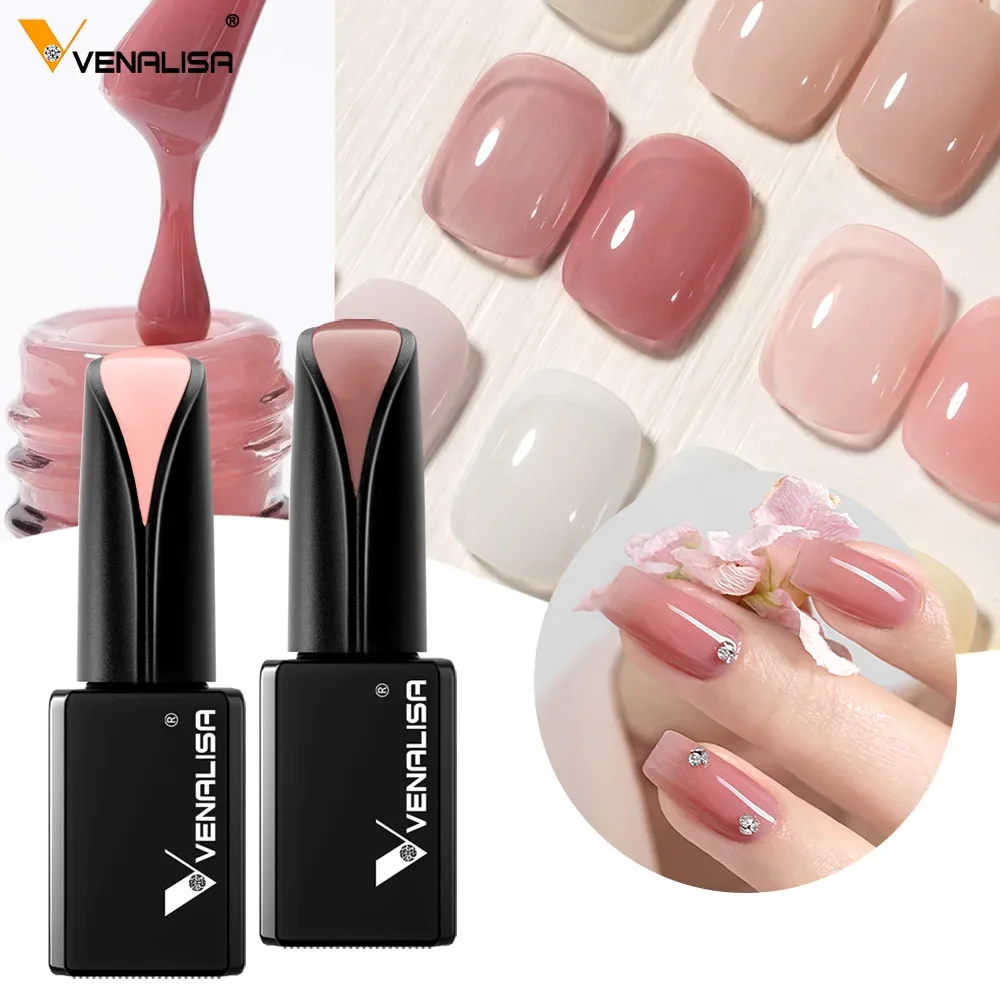 Venalisa 15ml Gel Polish Jelly Kleur Manicure Nieuwe Formule Matt Top Coat Luxe Losweken UV LED Kleurrijke nagel Gel Lak