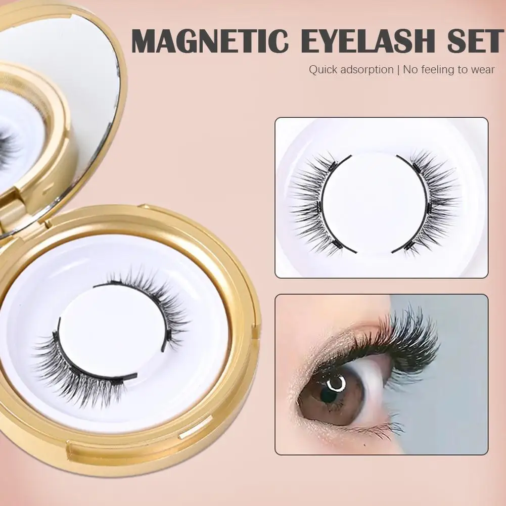 Faux cils magnétiques avec clip, cils naturels réutilisables, sans colle, faux cils 3D sûrs pour le maquillage de beauté