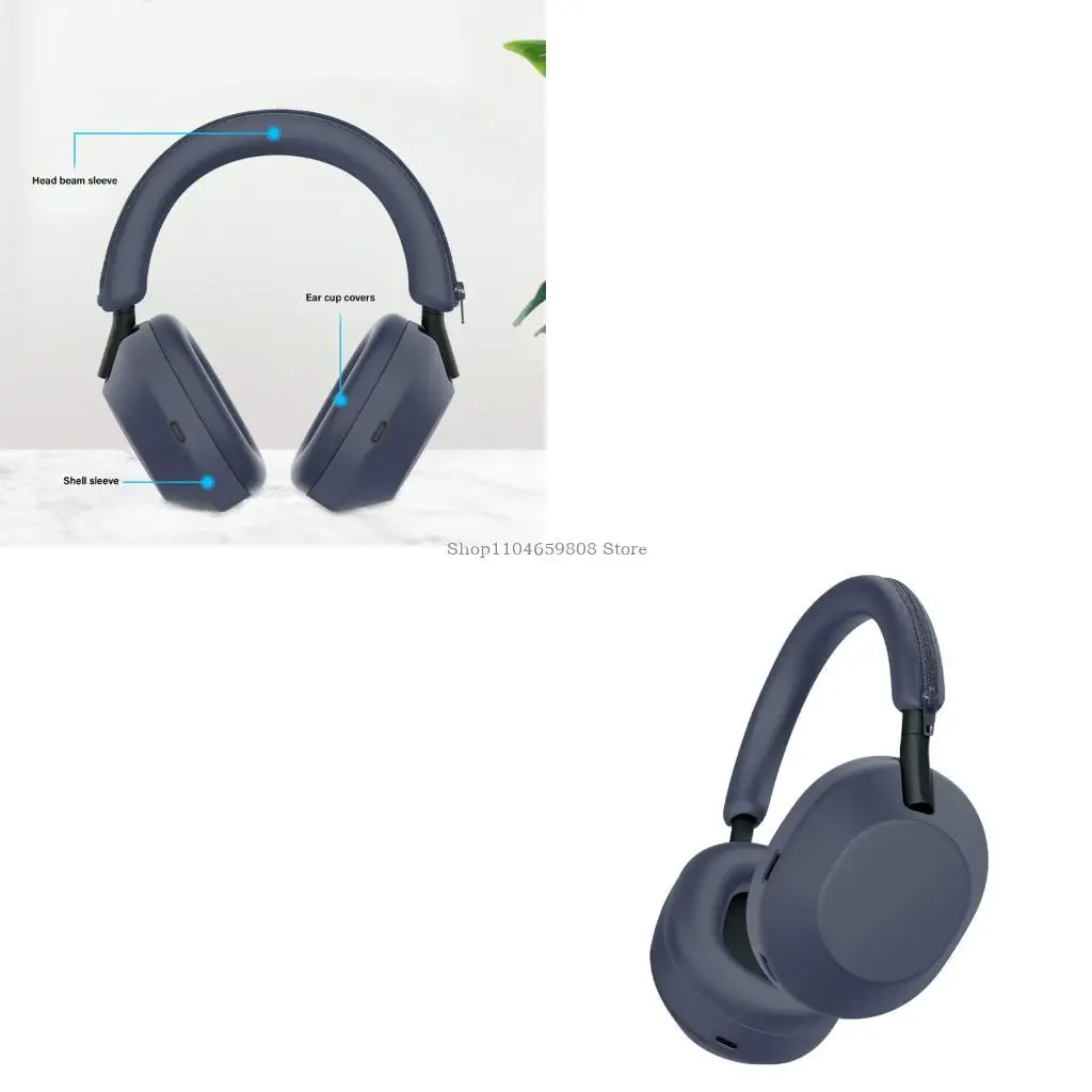 

Premium Foam Ear Pad Ear Cover For WH1000xm6 On Ear Headphones Earmuff Earpads