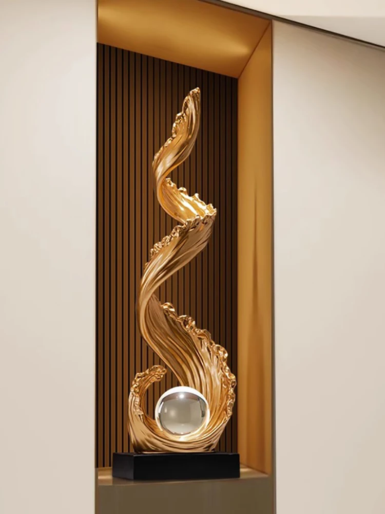 

Home Decor Wind And Water Rise,Entrance Decoration,Living Room,TV Cabinet,Office Art Sculpture Decoration Resin