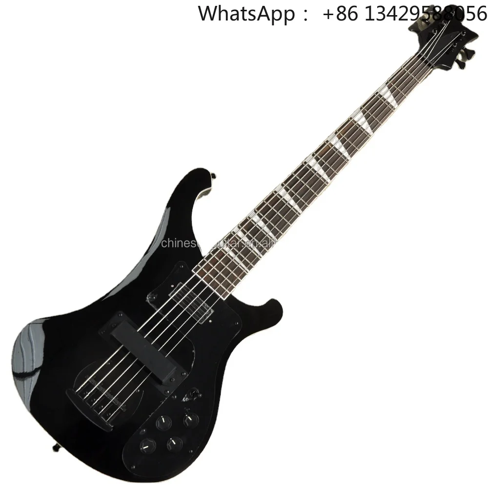 Flyoung Black Electric Bass Guitar 5 Strings Bass Cheap Price Electric Bass
