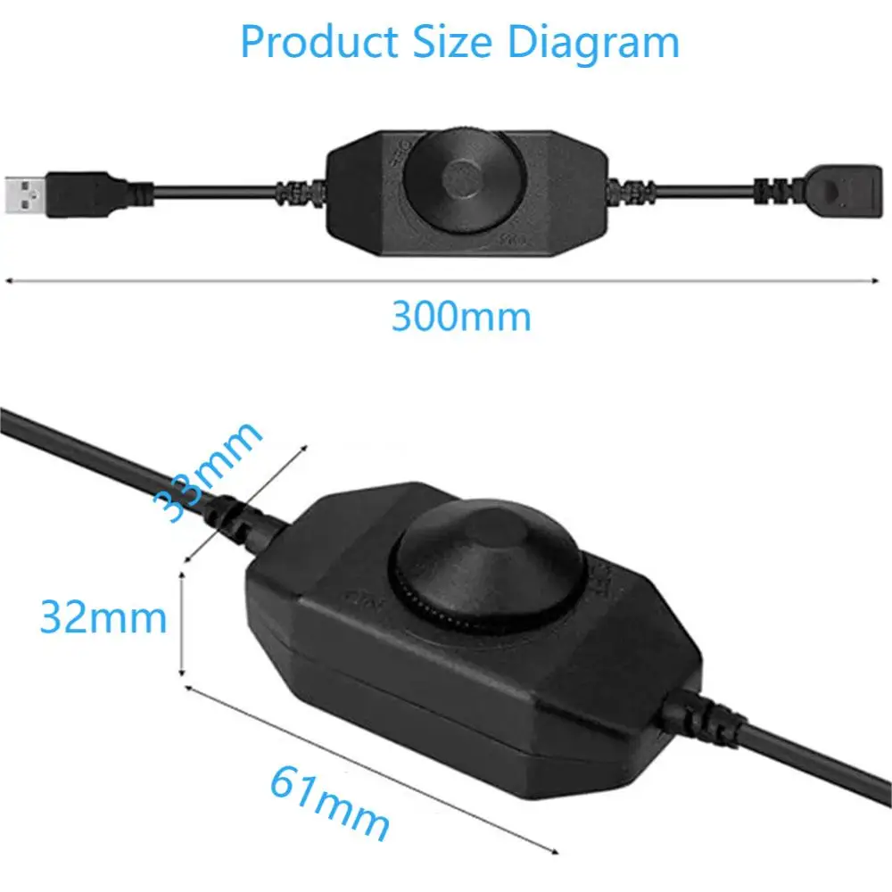 USB DC 5V manopola manuale continua Touch LED Dimmer Switch per 5050 2838 Strip Light Controller di regolazione della luminosità a 1 canale