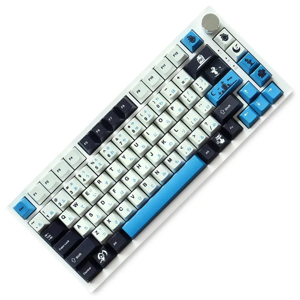 New Style GMK Midnight 129 Keys PBT Keycap Double Shot Cherry Profile Key caps for Cherry MX Switches Mechanical Gamer Keyboard