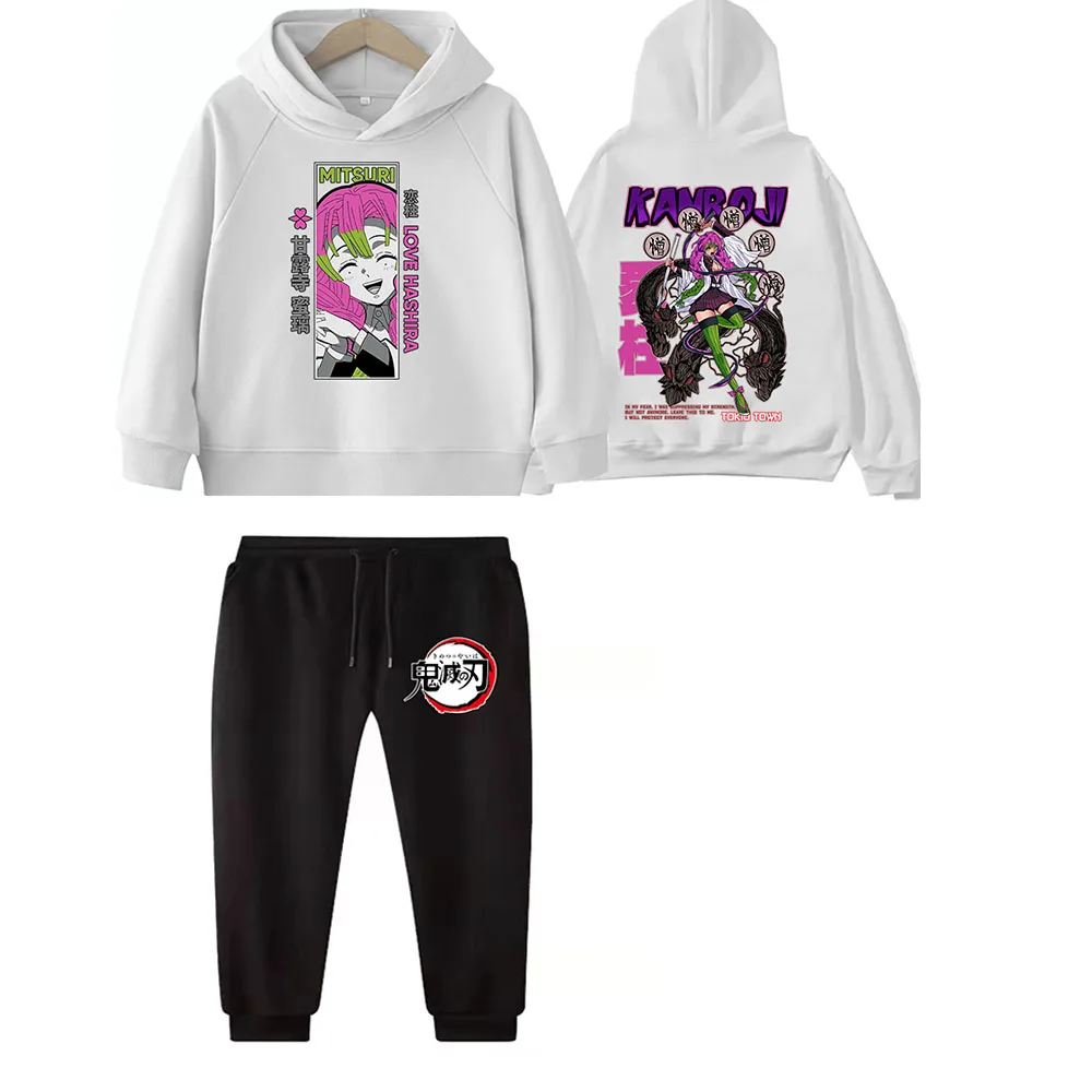 

Детская толстовка с капюшоном в стиле аниме «Убийца демонов» в стиле Харадзюку в стиле хип-хоп, детский повседневный и удобный топ