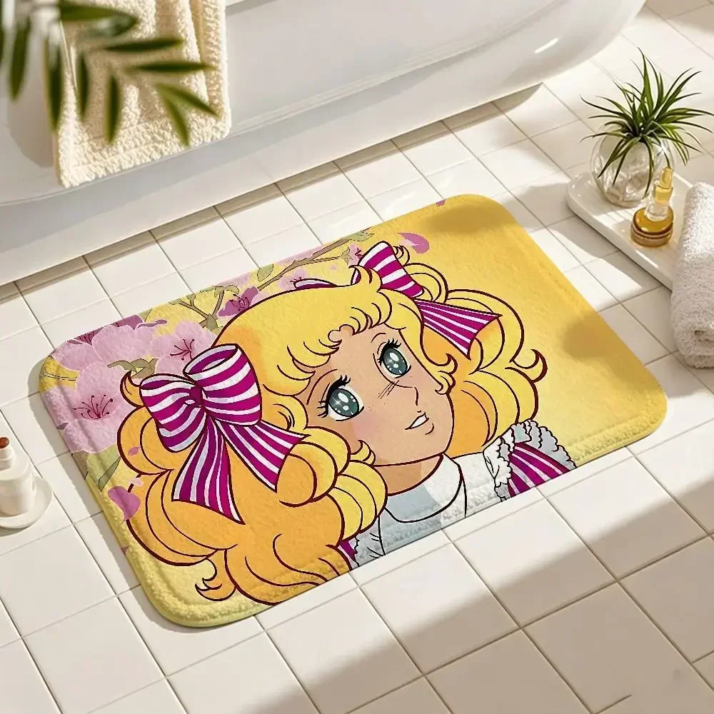 Anime Manga Candy Carpet Bathroom Anti-slip Mat Door Mat Home Decoration Mat Entrance Door Mat Scratch-resistant Door Mat