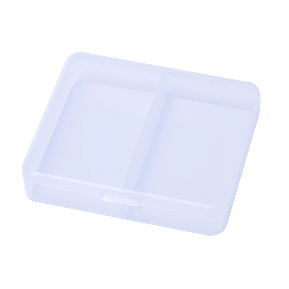 

6 Pcs with Cover Plastic Storage Box Jewelry Organizer Transperant Container Case