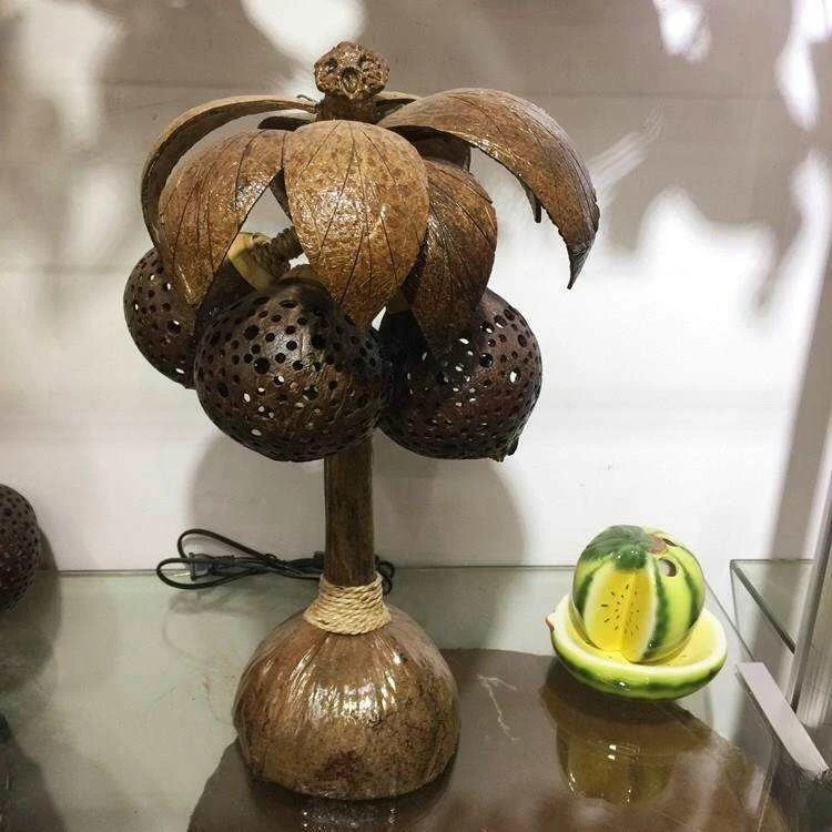 Directly from the manufacturer Thai creative desk lamp Yatai coconut lamp coconut shell lamp bedroom study bedside night light