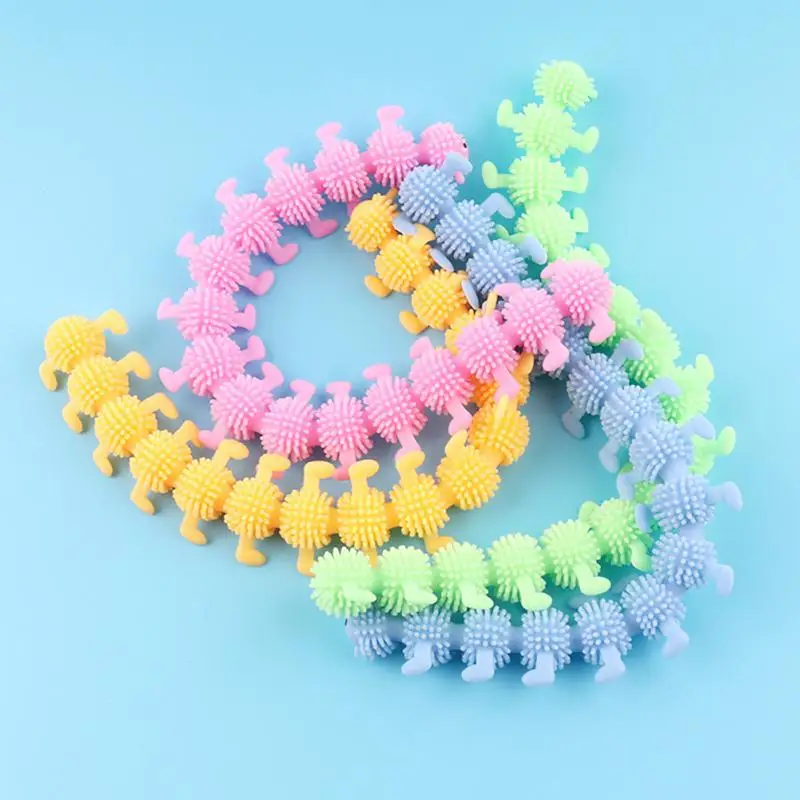 1pc Knots Caterpillar  Relieves Stress Toy Personalized Worm Noodle Stretch String Anti Stress Autism Vent Kids Toys New