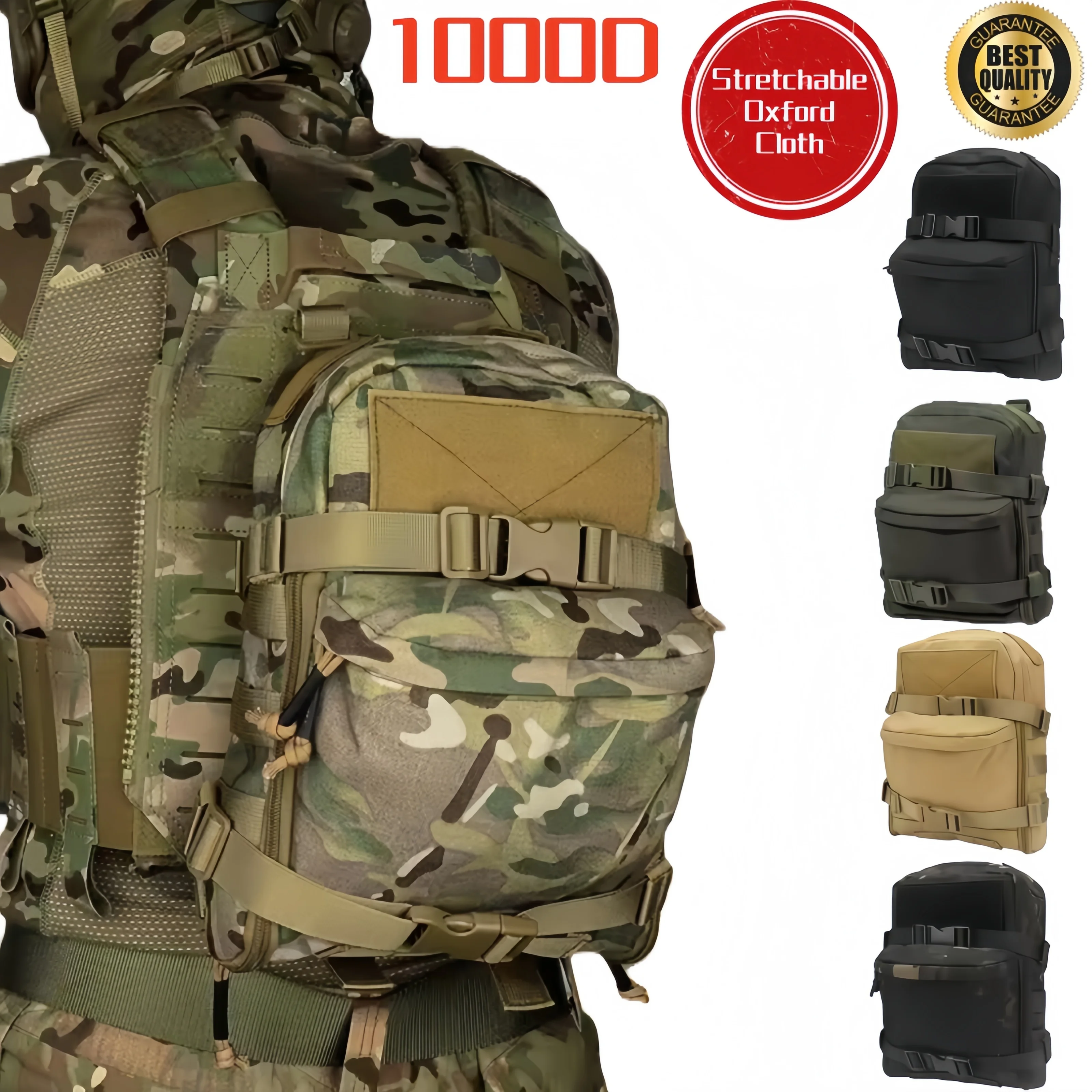 

Tactical Hydration Backpack Combat Training Assault Molle Bag Outdoor Hunting Vest Back Plate Carrier Water Bag