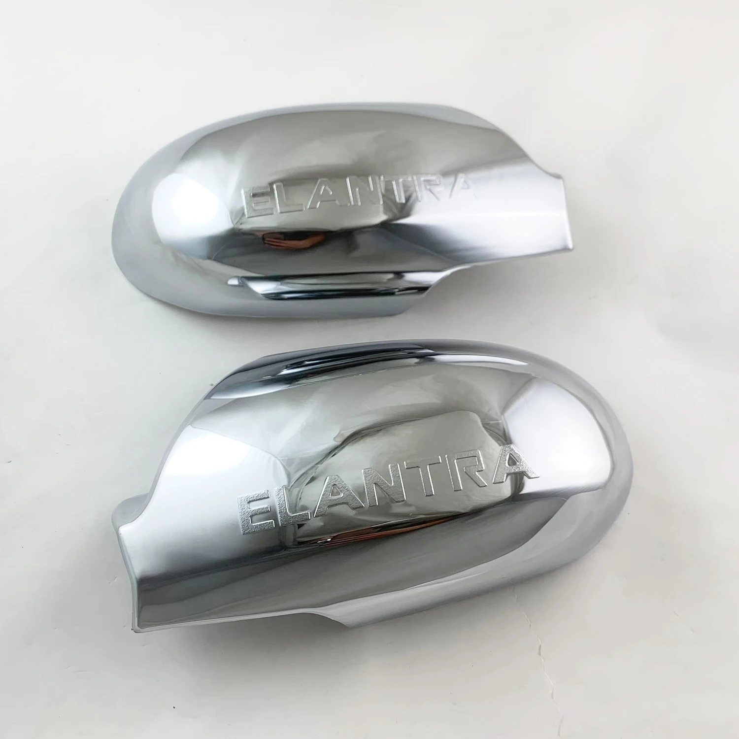 2PCS Car Chrome Rearview Accessories Plated Door Mirror Cover Trim Paste Style For Hyundai Elantra 2008 2009 2010 2011 2012