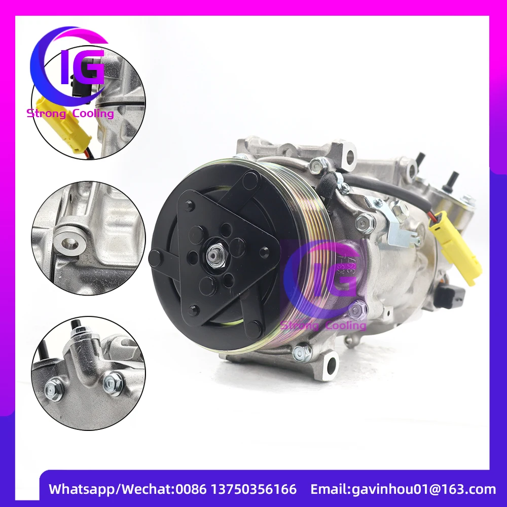 9825868180 AC Compressor For CITROEN DS3 C5 PEUGEOT 207 208 307 407 508 607 3008 5008 SD6C12 9800839580 9678656080 9671216780
