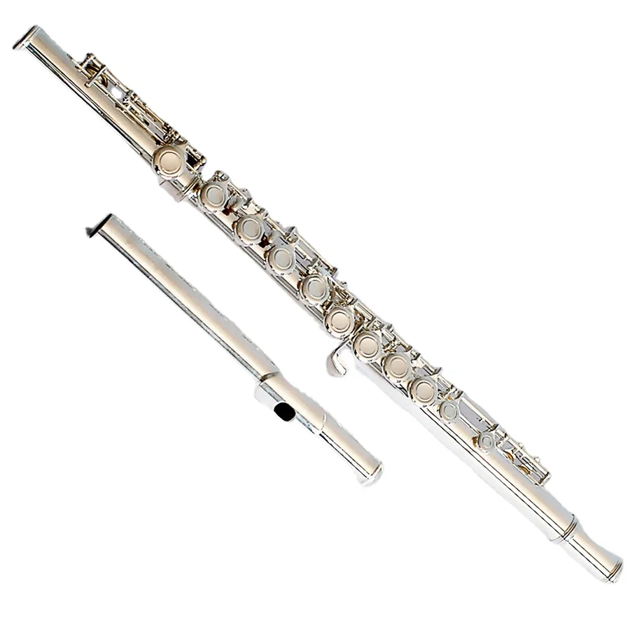 Flute Closed Hole Silver Plated 16 Holes Flute