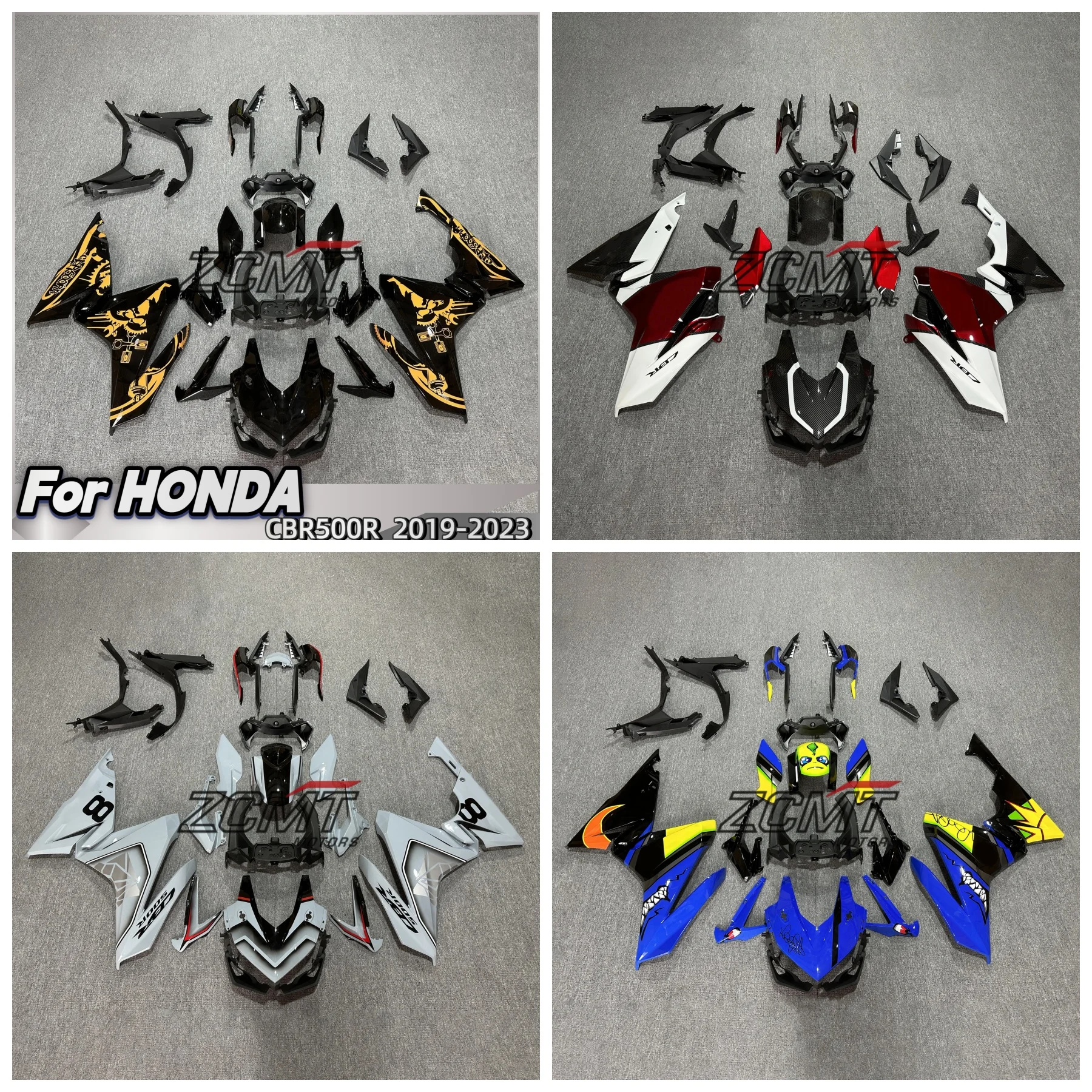 

For HONDA Motorcycle Fairing Bodywork Kit Fit Panel Set CBR 500 CBR500R CBR 500R 2019 2020 2021 2022 2023 Full Fairings