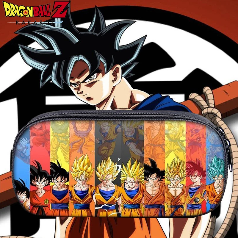 

Dragon Ball Z Son Goku Animation Pencil Bag New Children Portable Stationery Bag Storage Bag Student Pencil Bag School Supplies