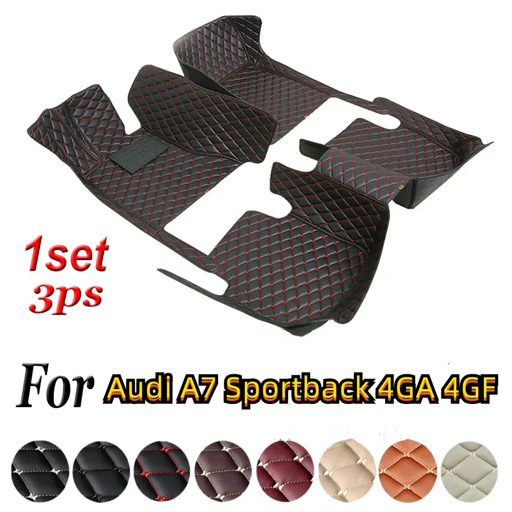 

Custom Car Floor Mat For Audi A7 Sportback 4GA 4GF Car Floor Mat Accessories Luxury Carpet Liner Waterproof Anti-Slip