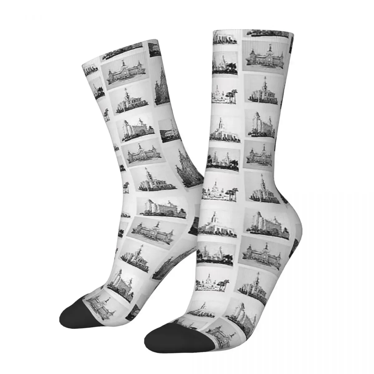 

Latter-Day Saint Temples Socks Harajuku High Quality Stockings All Season Long Socks Accessories for Man's Woman's Gifts