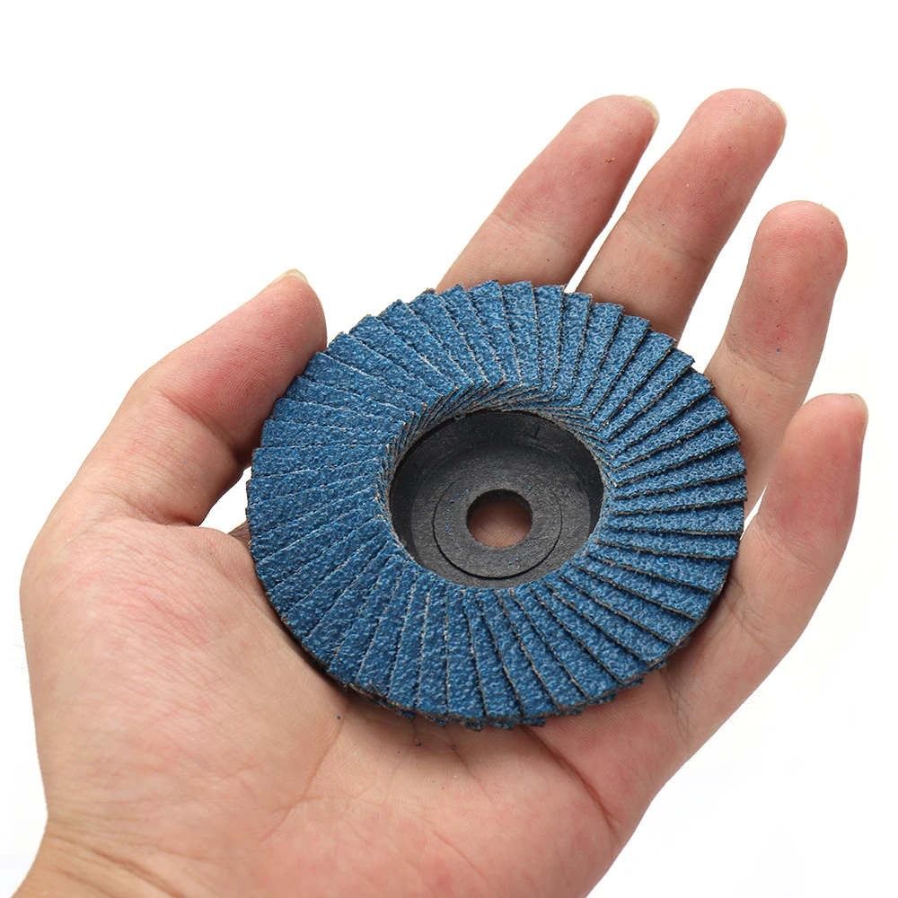 Sbestily 1/3 Stück 75 mm flache Fächerscheiben 7,6 cm Schleifscheibe Mini-Schleifscheibe für Winkelschleifer, Metall, Polieren, Holz, Schleifmittel – Detail 4
