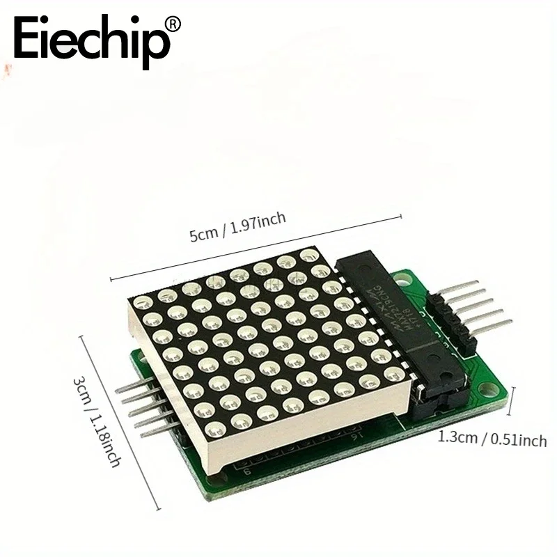 MAX7219 Dot Led Matrix Module 8*8 MCU LED Display Control Module For Arduino 5V Interface Module Output Input Common Cathode