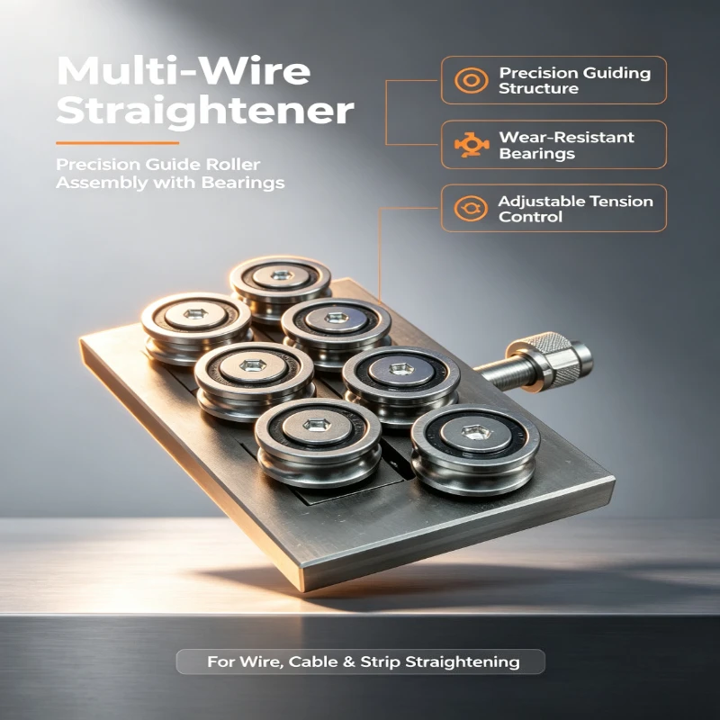 Straightener Copper Stainless Steel Iron Wire Straightening Machine Carbon Steel U/1-3mm Hard Wire 1-2.5MM Manual Cable 7-Wheel