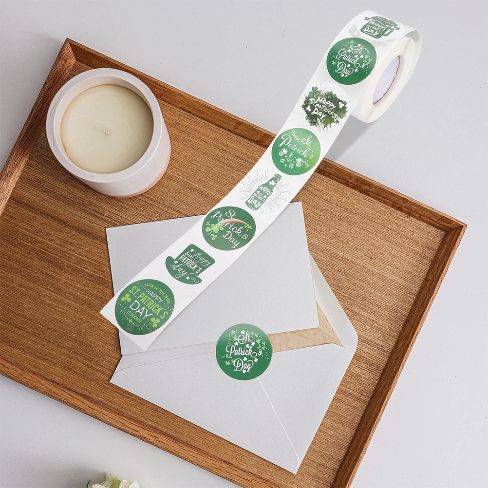 

St Patrick Decorations Party Favor Bag Sealing Stickers Labels Gifts Decals Seal Bright Colors Unique Design Express Love