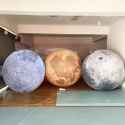 Inflatable Planet Moon PVC Solar Galaxy Ball Model Party decorations Anniversary Party Giant PVC Balloon Printing Toy