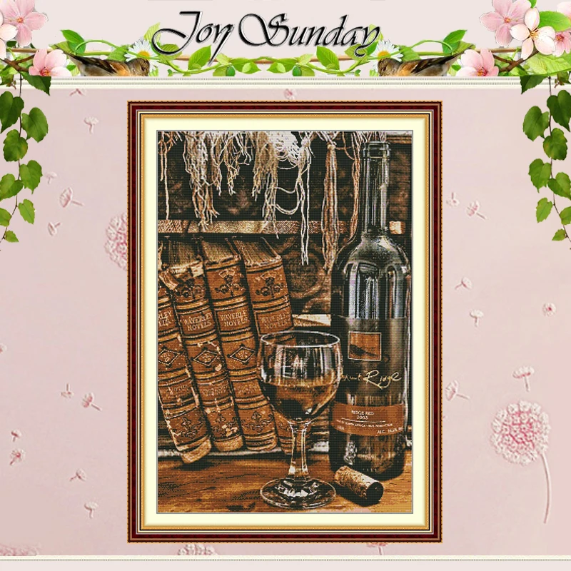 

Lvolga Wines Patterns Набор для вышивки крестом DIY 11CT 14CT 16CT HD штампованный DMC Набор для вышивки крестом Вышивка Рукоделие Ремесла