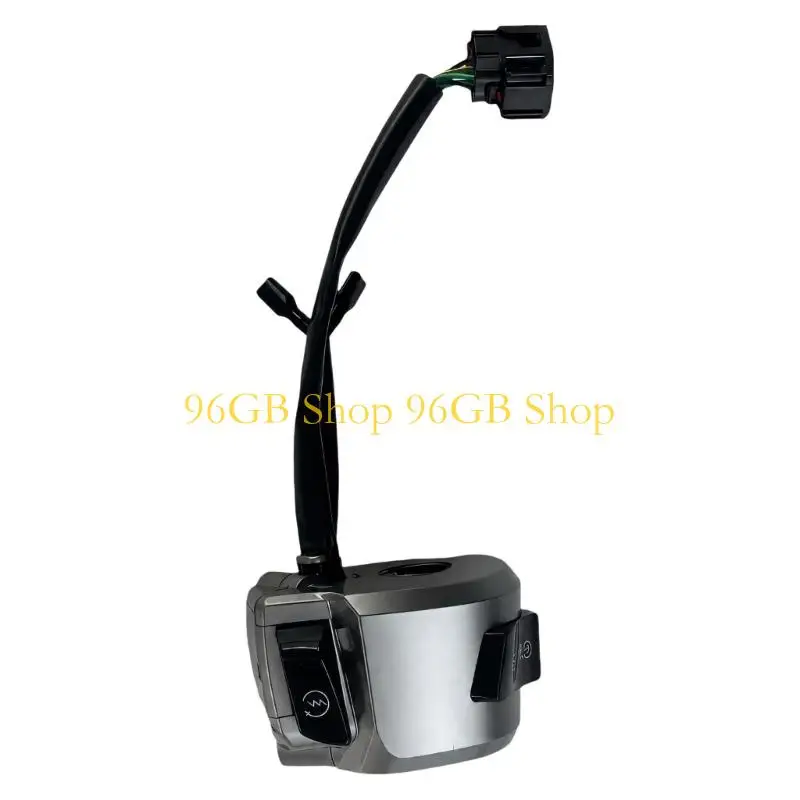 96GB Integrated Wiring Handlebar Control Assembly with Fitted Coupling, 5 A Component for SCOOPY Electrical Control Repair Tasks